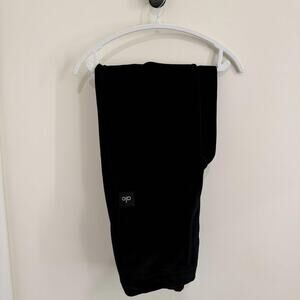 unisex black ALO YOGA velour baller pants [S]